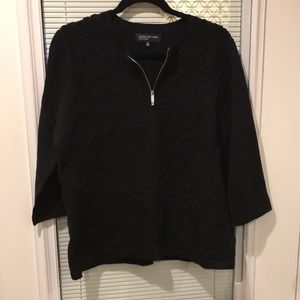 Jones New York signature zip up sweater